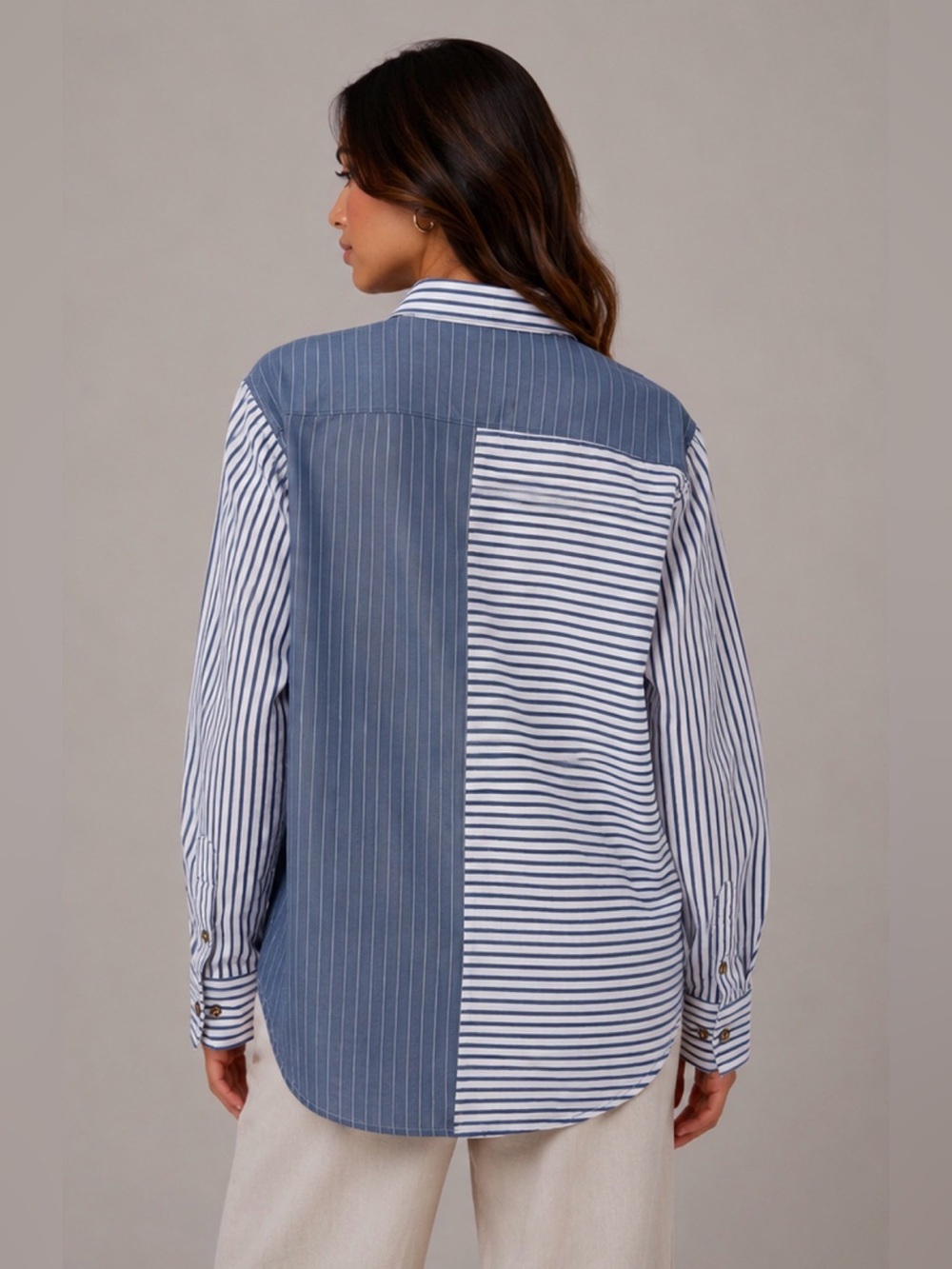 $178 New Etica Striped Button Down - Small - Picture 2 of 9